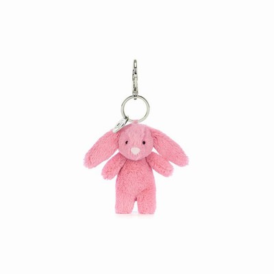 Jellycat Bashful Bunny Pink Bag Charm New Zealand | LEFVB1482